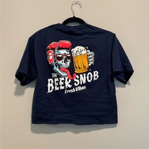 Fresh Vibes Beer Snob Cropped Tee - Size S